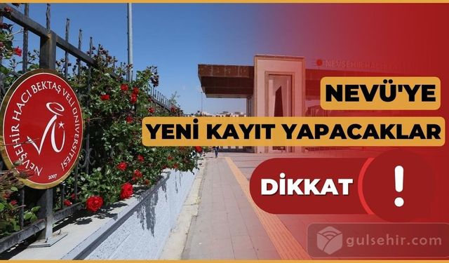 NEVÜ kayıt yaptıracak öğrencileri bilgilendirdi