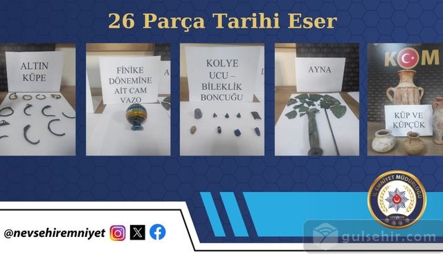 Tarihi Eser Kaçakçılığında 26 Parça Ele Geçirildi