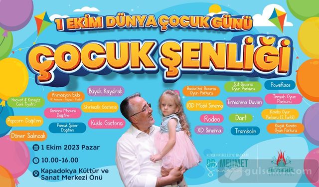 "Nevşehirde Çocuklar Eğlenceye Doyacak"