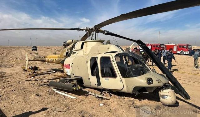 Eğitim Uçuşu Yapan Helikopter Düştü: 2 Pilot Yaralı