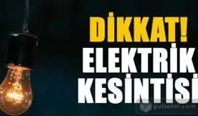 Nevşehir'de Planlanmış Elektrik Kesintisi