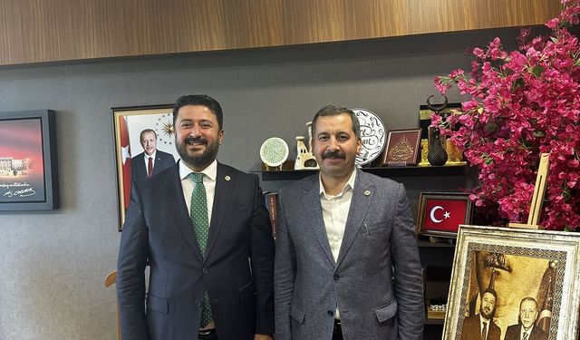 Emre Çalışkan, Şanlıurfa/Karaköprü Belediye Başkanı'nı ağırladı