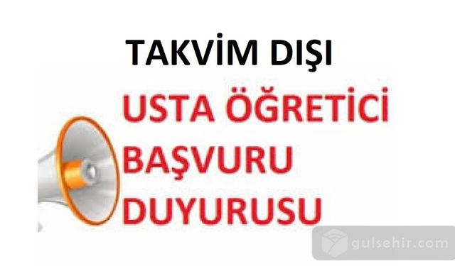 "Ürgüp HEM'e Deneyimli Usta Öğretici Aranıyor!"