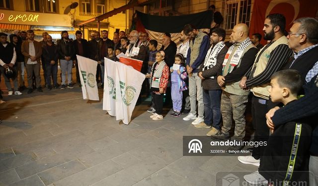 "Nevşehir'de Halk, Filistinlilere Destek İçin Bir Araya Geldi"