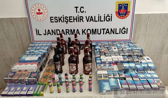 Eskişehir'de Kaçak Sigara ve Alkol Operasyonu