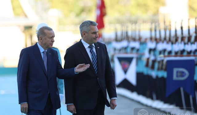 Cumhurbaşkanı Erdoğan Avusturya Başbakanı'nı Karşıladı