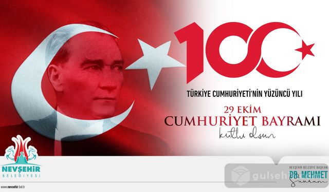 'Nevşehir Belediye Başkanı Dr. Mehmet Savrandan 100.Yıl Mesajı'