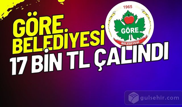 Göre Belediyesi Hırsızlık Olayıyla Sarsıldı