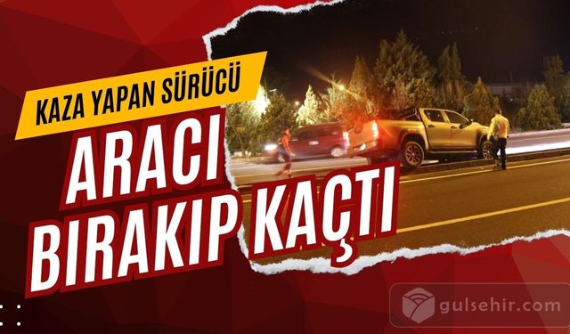 Kaçan Sürücü, Kaza Yaptığı Aracı Bırakarak Olay Yerinden Kaçtı