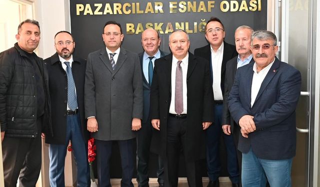 Nevşehir İl Protokolü, Pazarcılar Odası Başkanlığı'na Ziyaret Gerçekleştirdi