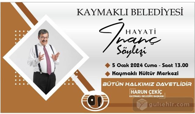 "Hukukçu - Yazar Kaymaklı Belediyesi'nde Konuk"