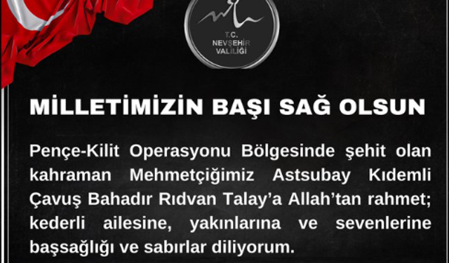 Astsubay Kıdemli Çavuş Bahadır Rıdvan Talay’a Veda