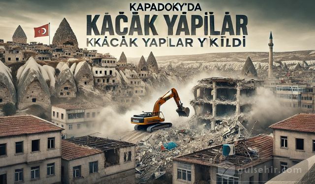 Kapadokya'da Kaçak Yapılar Yıkıldı: Nevşehir'de 13 Yapı Tahrip Edildi