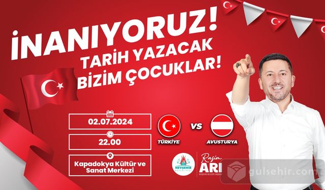 Türkiye - Avusturya maçı için dev ekran Kuruluyor!