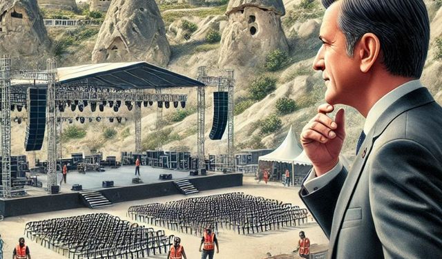 Avanos Kaymakamı Osman Bilici, Nevşehir Kültür Yolu Festivali Öncesi Paşabağları Konser Alanını İnceledi