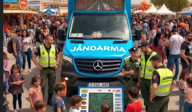 Jandarma Trafik Eğitim Tırı, Nevşehir Kültür Yolu Festivali'nde 702 Kişiyi Bilgilendirdi