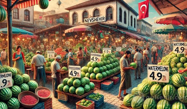 Karpuz Fiyatlarında Büyük Düşüş: Nevşehir'de Karpuz Kilogramı 4,99 TL'ye Kadar Geriledi