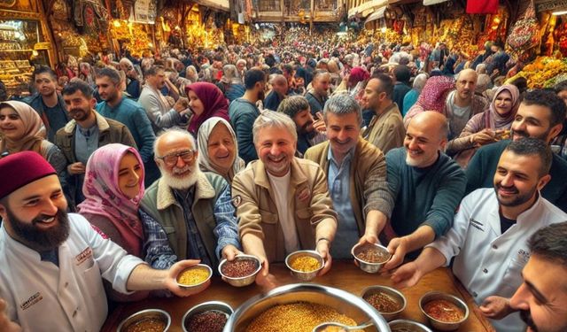 Nevşehir Ticaret Borsası Geleneksel Aşure Dağıtımını Gerçekleştirdi