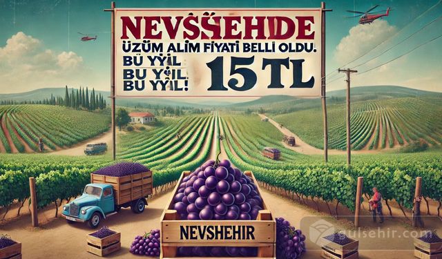 Nevşehir'de Üzüm Alım Fiyatı Belli Oldu: Bu Yıl 15 TL!