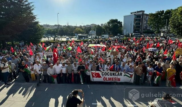 Nevşehir'de Şehit İsmail Haniye'nin Vasiyeti İçin Yürüyüş Düzenlendi