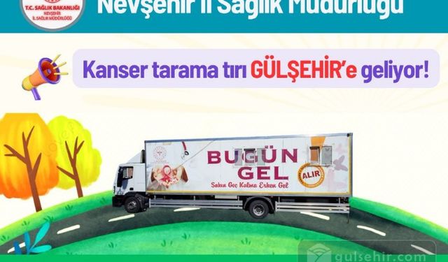 Gülşehir Devlet Hastanesi’nde Ücretsiz Kanser Taraması Başlıyor