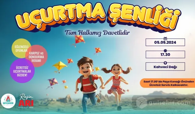 Kahveci Dağı’nda miniklere özel uçurtma şenliği