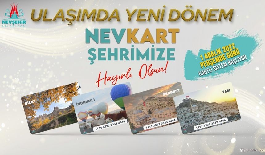 Nevşehir'de ulaşımda yeni sistem 1 Aralık'ta başlıyor