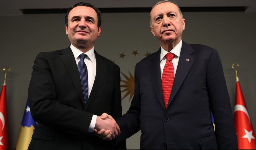 Erdoğan ile Kosova Başbakanı Kurti'nin basın toplantısı