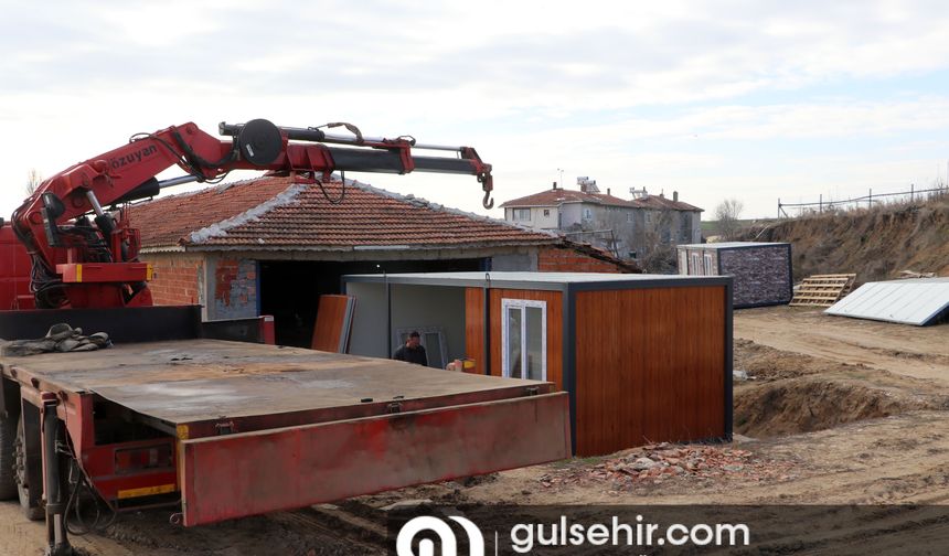 Edirne'de deprem bölgeleri için konteyner ev üretiliyor