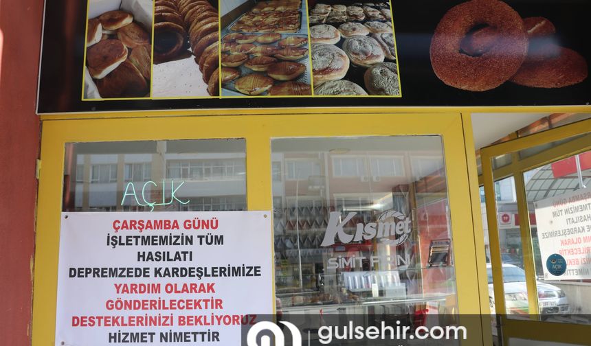 Burdur'da bir simitçi günlük hasılatını bağışladı