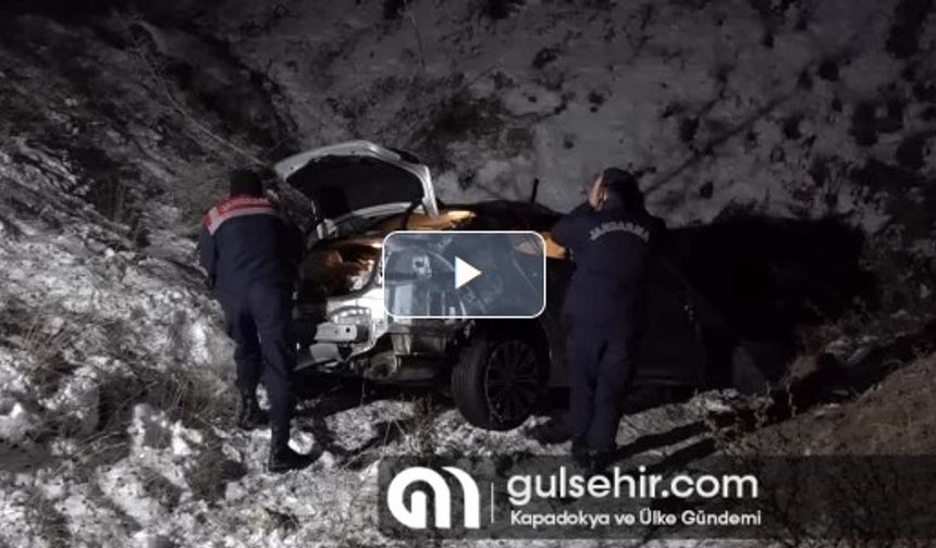 Kırıkkale Depremzedelerin bulunduğu otomobilin şarampole devrildi