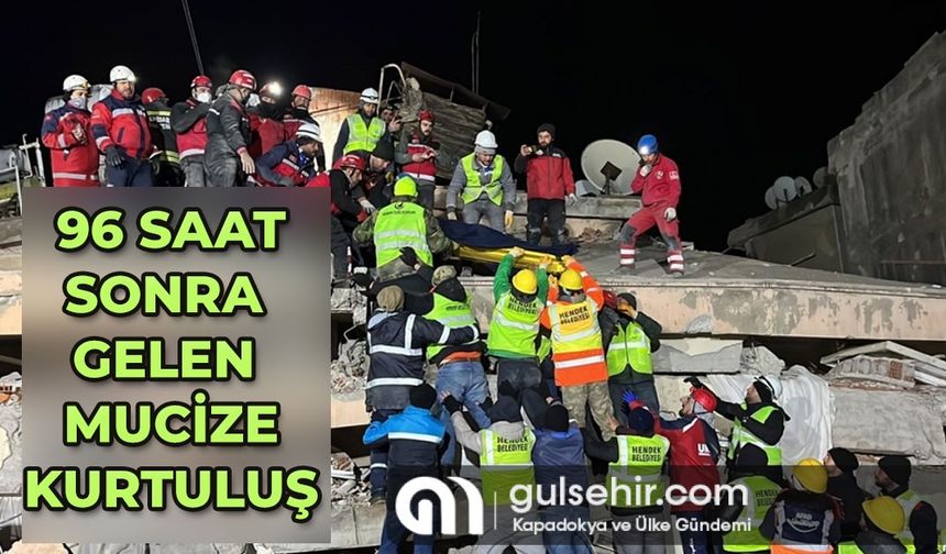 Kahramanmaraş'ta enkaz altında kalan Alper, 96 saat sonra kurtarıldı