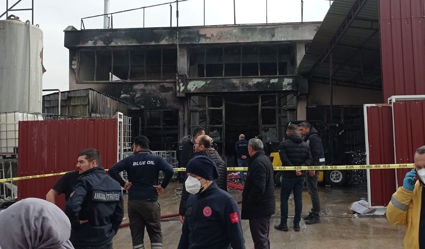 Kahramankazan'da fabrika yangını: 1 kişi yaşamını yitirdi