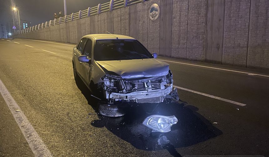 Kayseri'de feci kaza! 6 aracın karıştığı kazada 2 yaralı