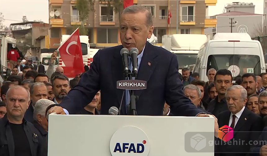 Cumhurbaşkanı Erdoğan, Hatay'da konuştu!