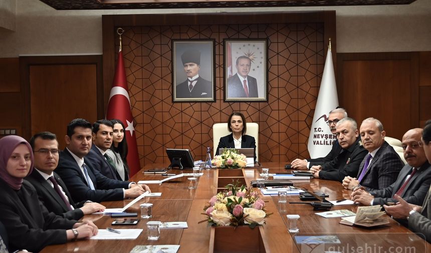 Nevşehir'de Seçim Güvenliği Toplantısı düzenlendi