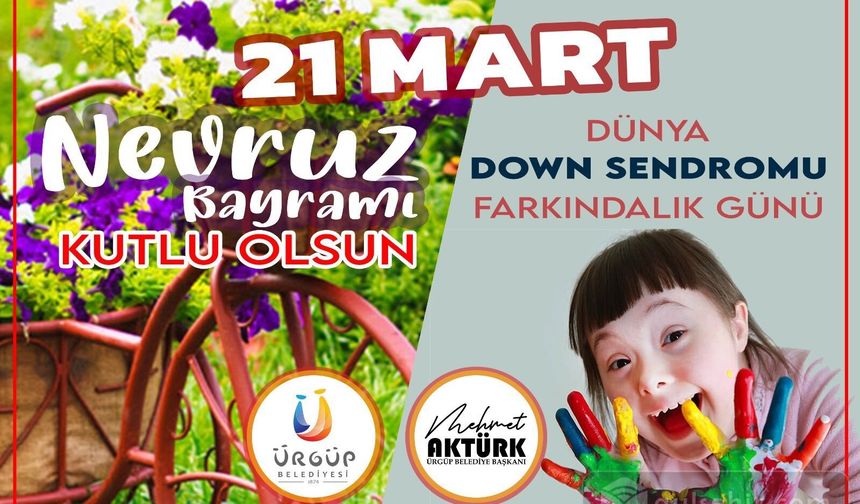 Ürgüp Belediye Başkanı'ndan iki kutlama bir arada