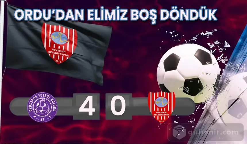 Nevşehir Belediyespor Bu Haftayı Puansız Kapattı