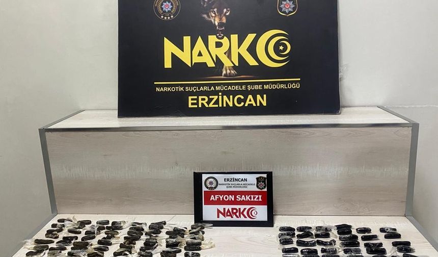 Erzincan'da 3 kişi midesindeki uyuşturucularla yakalandı