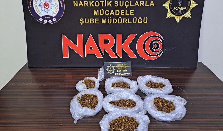 Kırıkkale'de uyuşturucu madde ile yakalanan kişi tutuklandı