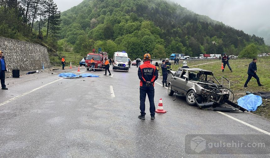Zonguldak'ta duvara çarpan araçtaki 3 kişi öldü
