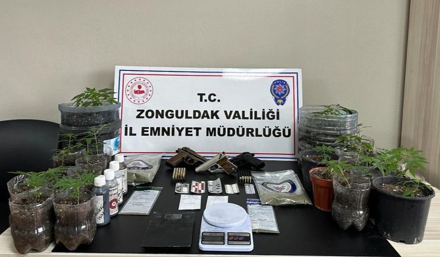 Zonguldak'ta uyuşturucu tacirleri tutuklandı