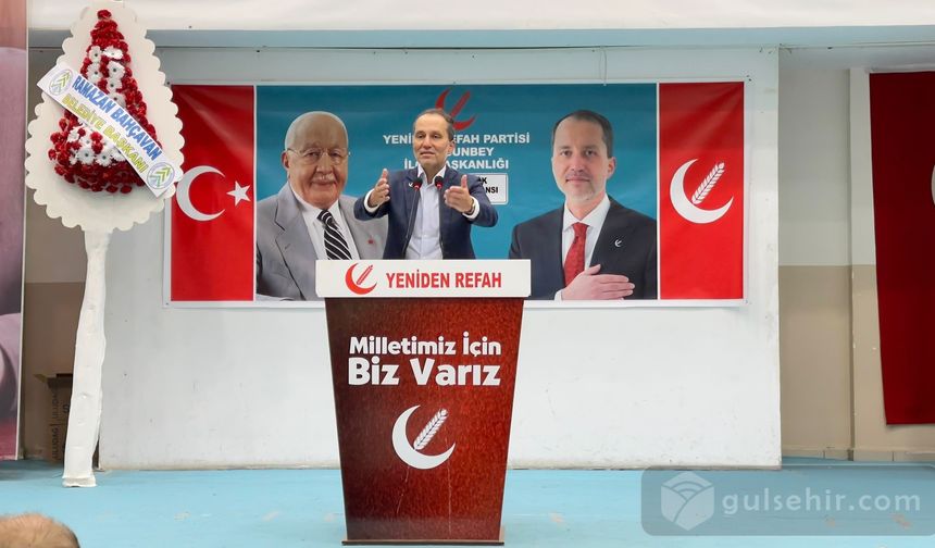 Fatih Erbakan, Balıkesir'in Dursunbey ilçesinde miting yaptı