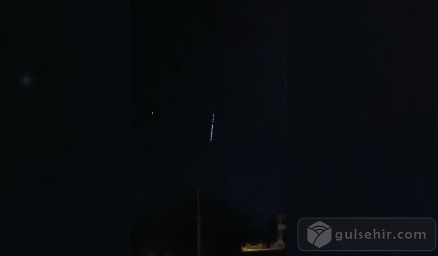 Erzincan’da Starlink Uyduları Görüntülendi