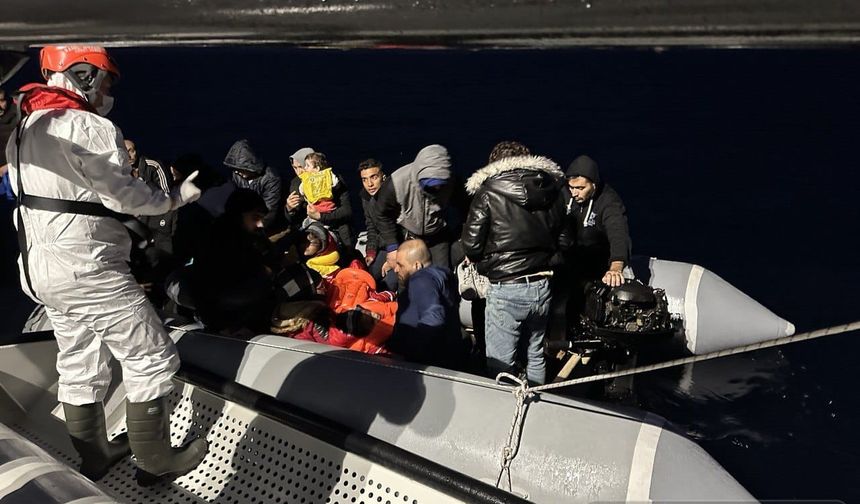 Aydın’da: 'Yunan Unsurları Tarafından Türk karasularına Geri İtilen 38 Göçmen Kurtarıldı'