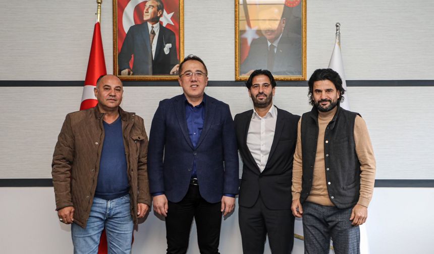 Nevşehir Belediyespor Yeni Başkan ve Yönetiminden Ziyaret: Taner Demir ve Ekibi, Mustafa Demir'i Belediyede Ağırladı