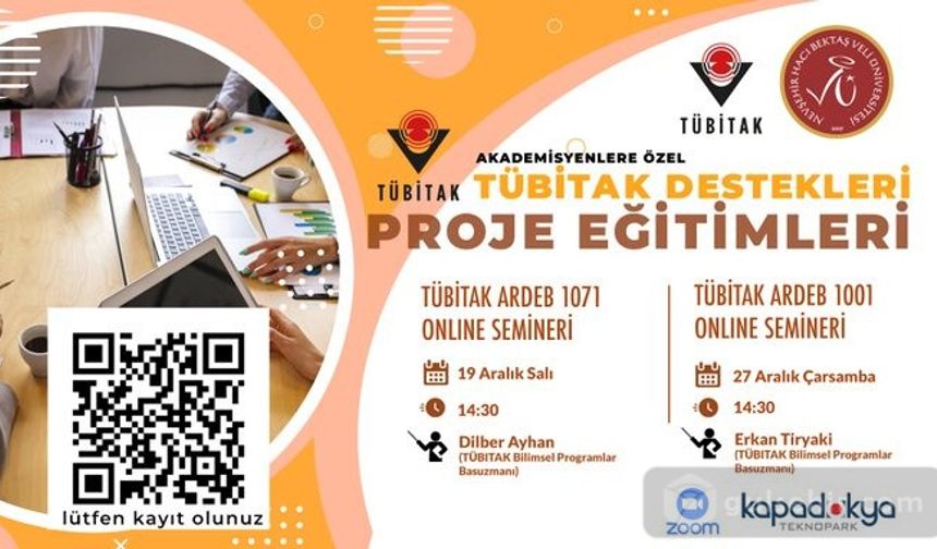 TÜBİTAK Destekleri Proje Eğitimleri Başlıyor.