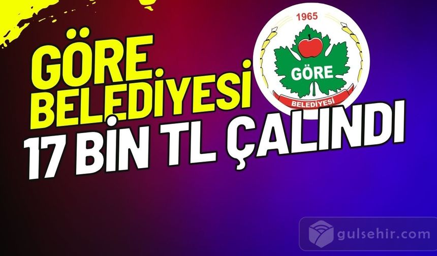 Göre Belediyesi Hırsızlık Olayıyla Sarsıldı