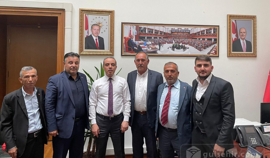 Hacıbektaş AK Parti İlçe Başkanı ve Muhtarlar, TBMM Karuma Daire Başkanı'nı Ziyaret Etti