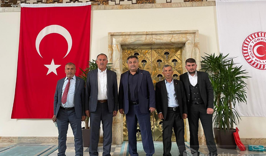 Hacıbektaş İlçe Başkanı Dursun Çalışkan ve Muhtarlar, TBMM Ziyaretinde Buluştu